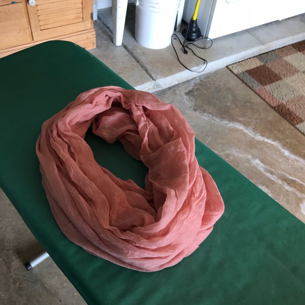 Pink Shear Infinity Scarf